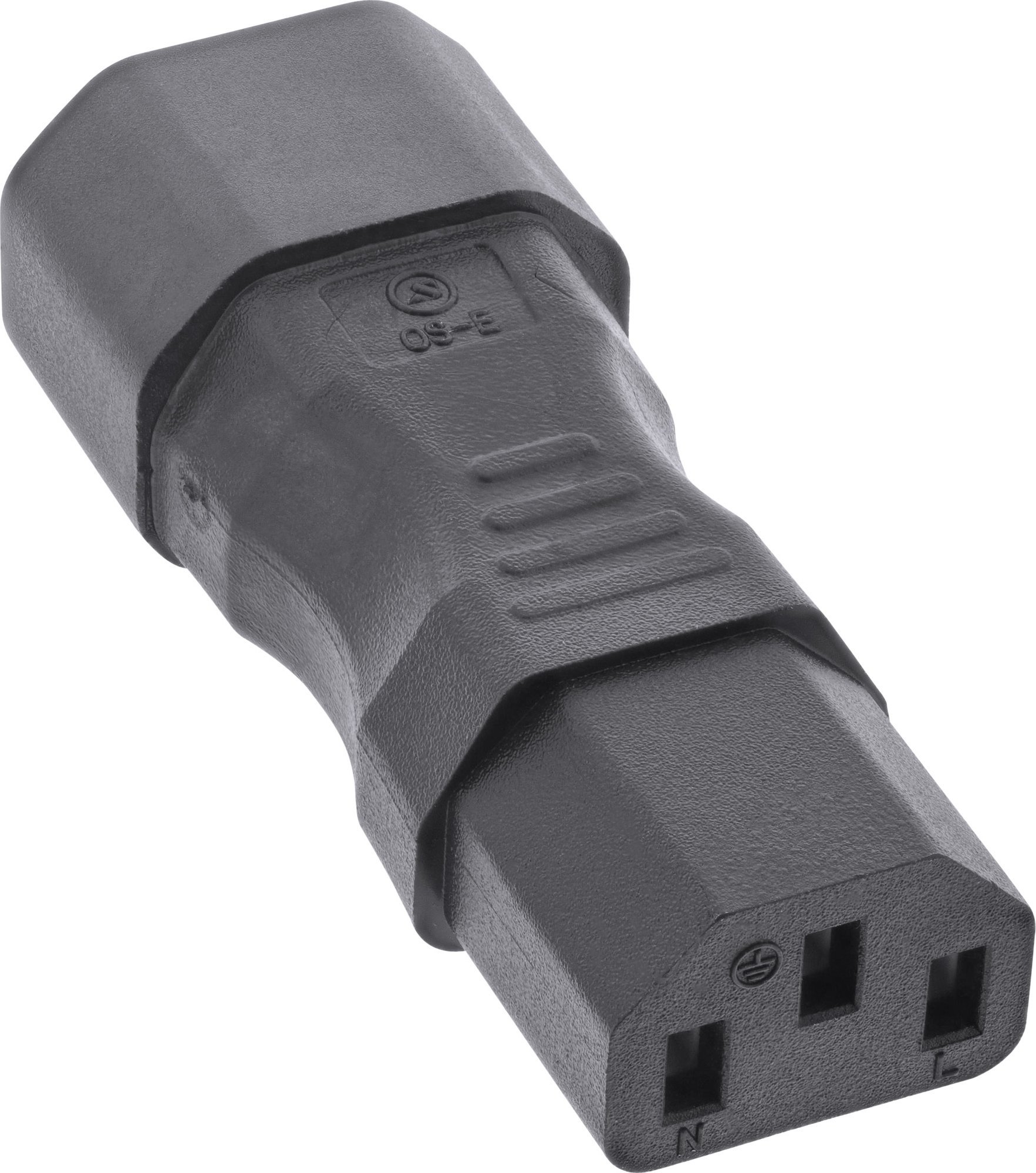 InLine InLine® Power supply adapter IEC 60320 C14 / C13, 3-pin, cold device units