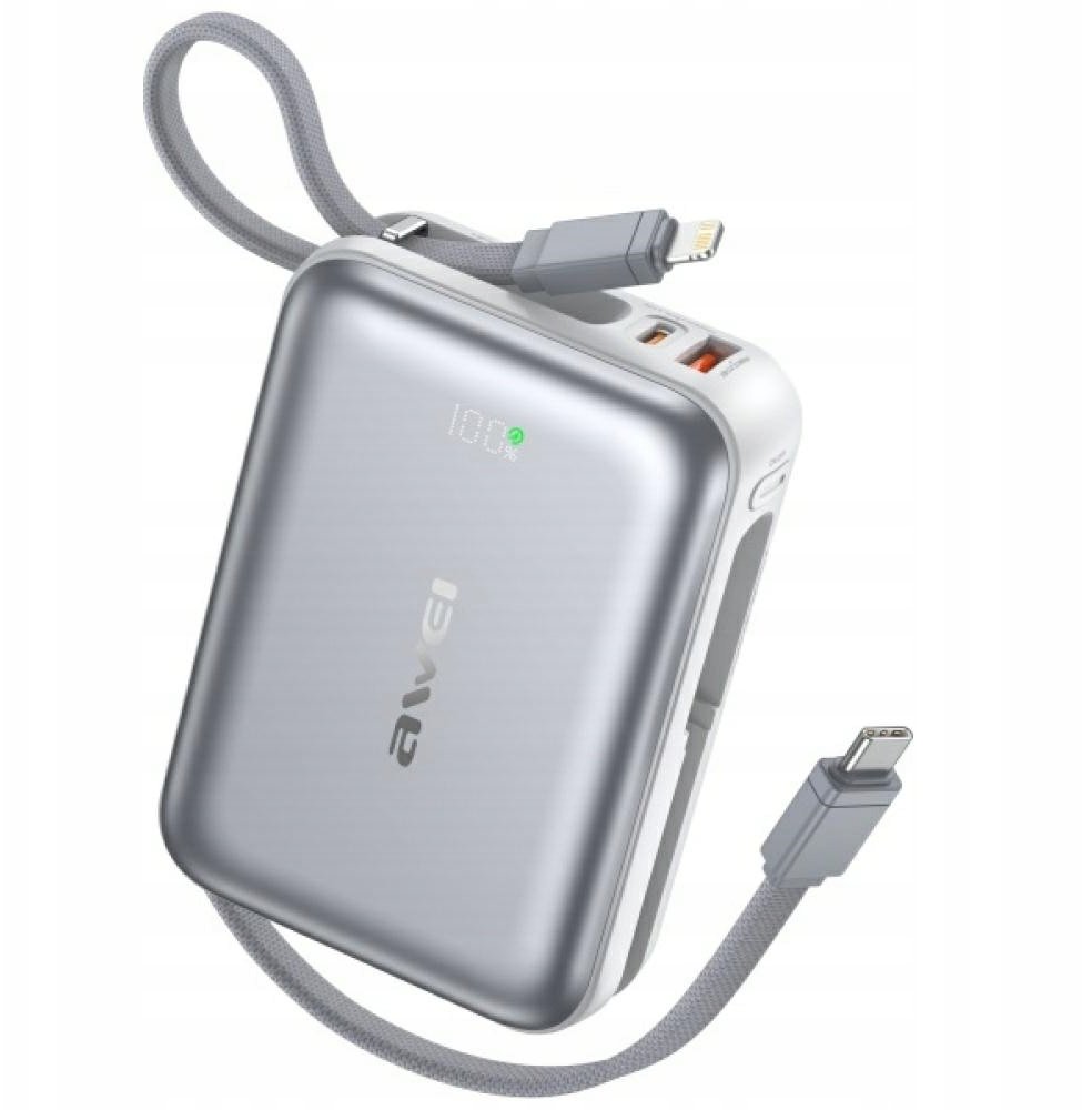 Powerbank Awei C03 20000mAh Srebrny (AWEI280)