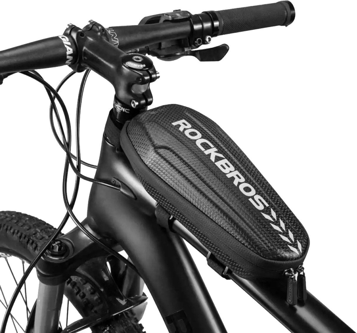 RockBros Torba rowerowa mocowana na kierownicę lub ramę 3l B62-1 - czarna Torba rowerowa mocowana na...