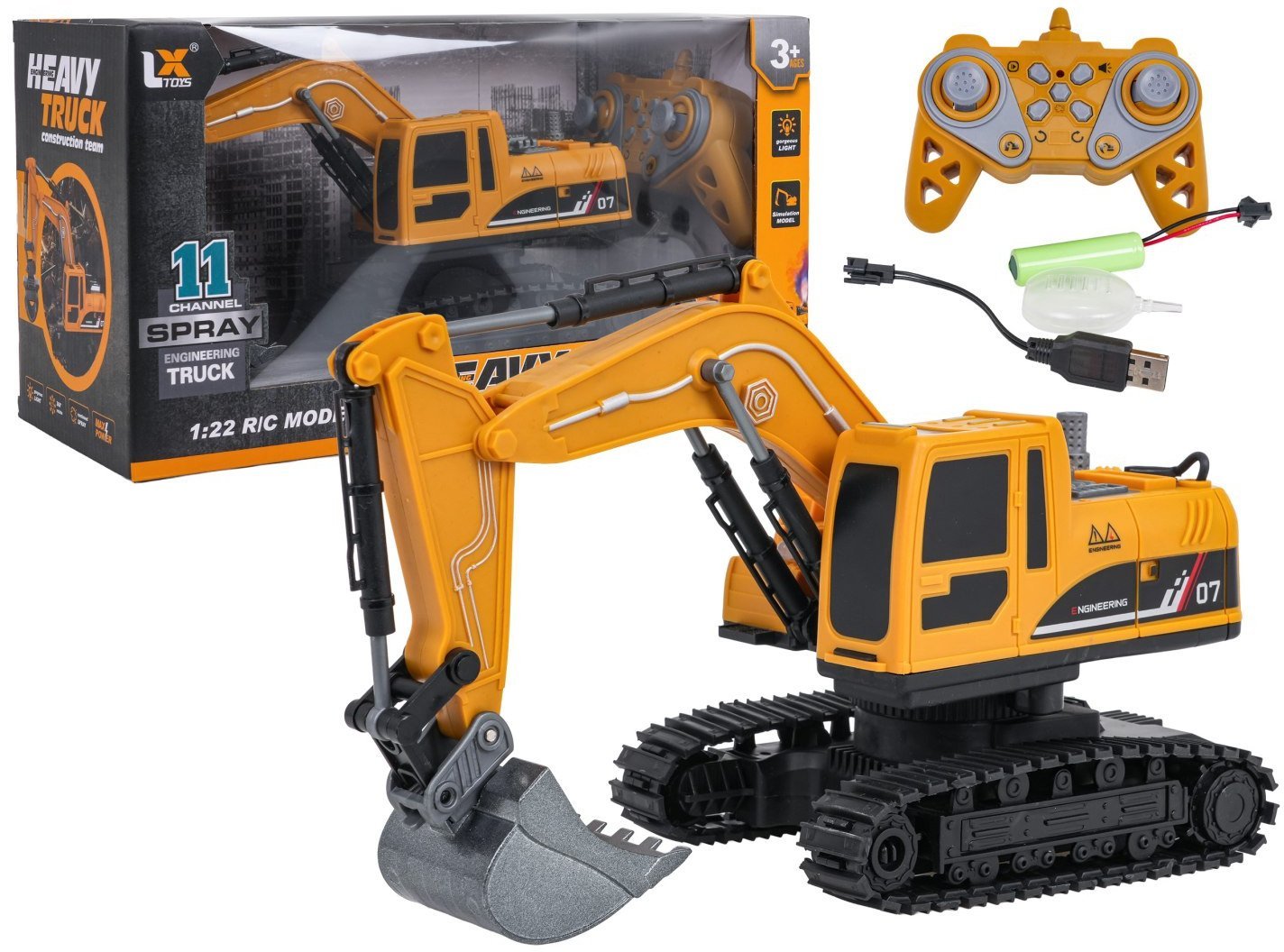 Lumpy Publishing R/C Koparka Metalowe Elementy 1:22