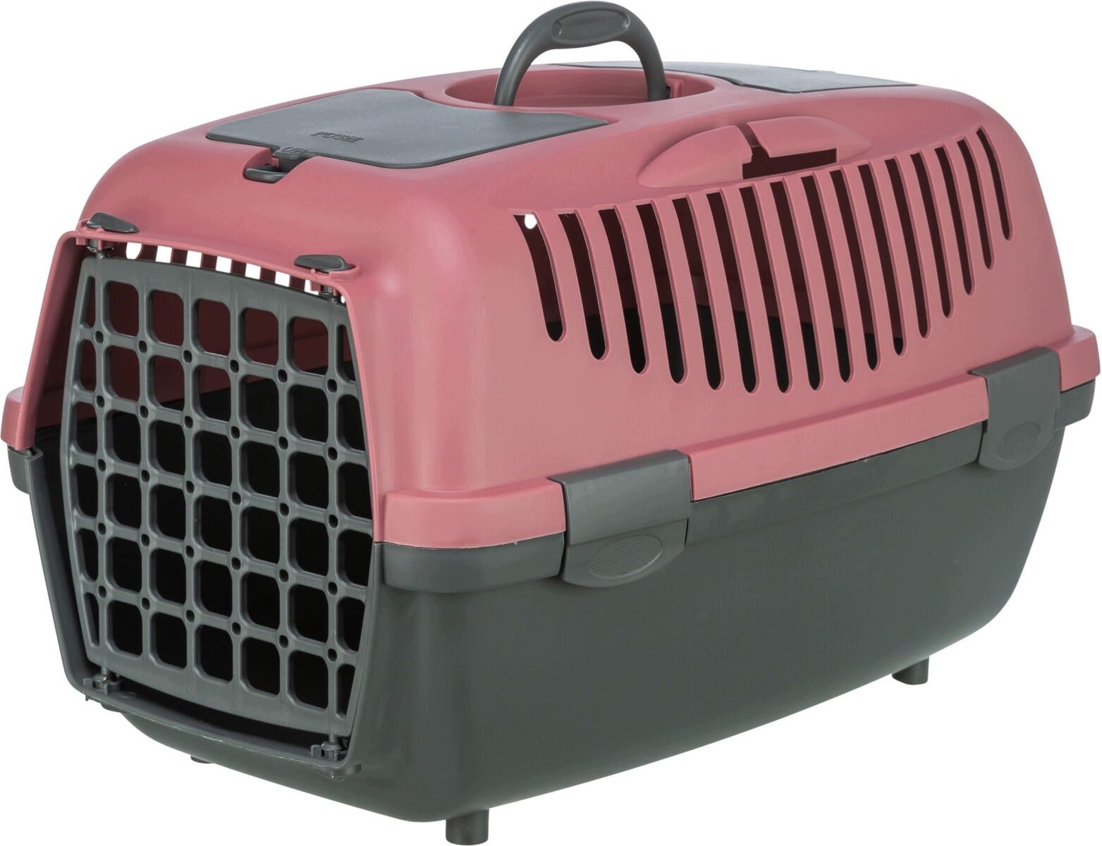 Trixie Transporter Capri 2, dla psa, XS–S: 37 × 34 × 55 cm, ciemnoszaro-antyczny róż