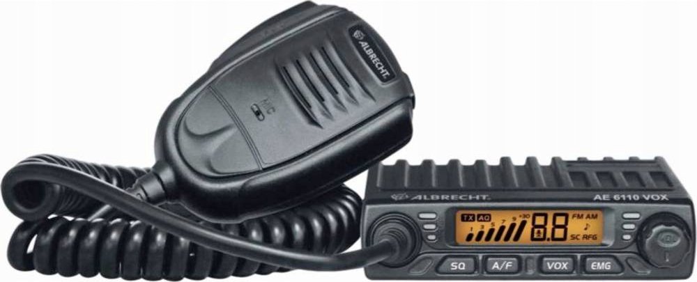 Albrecht AE 6110 VOX Mini-CB-radiotelefon 12V