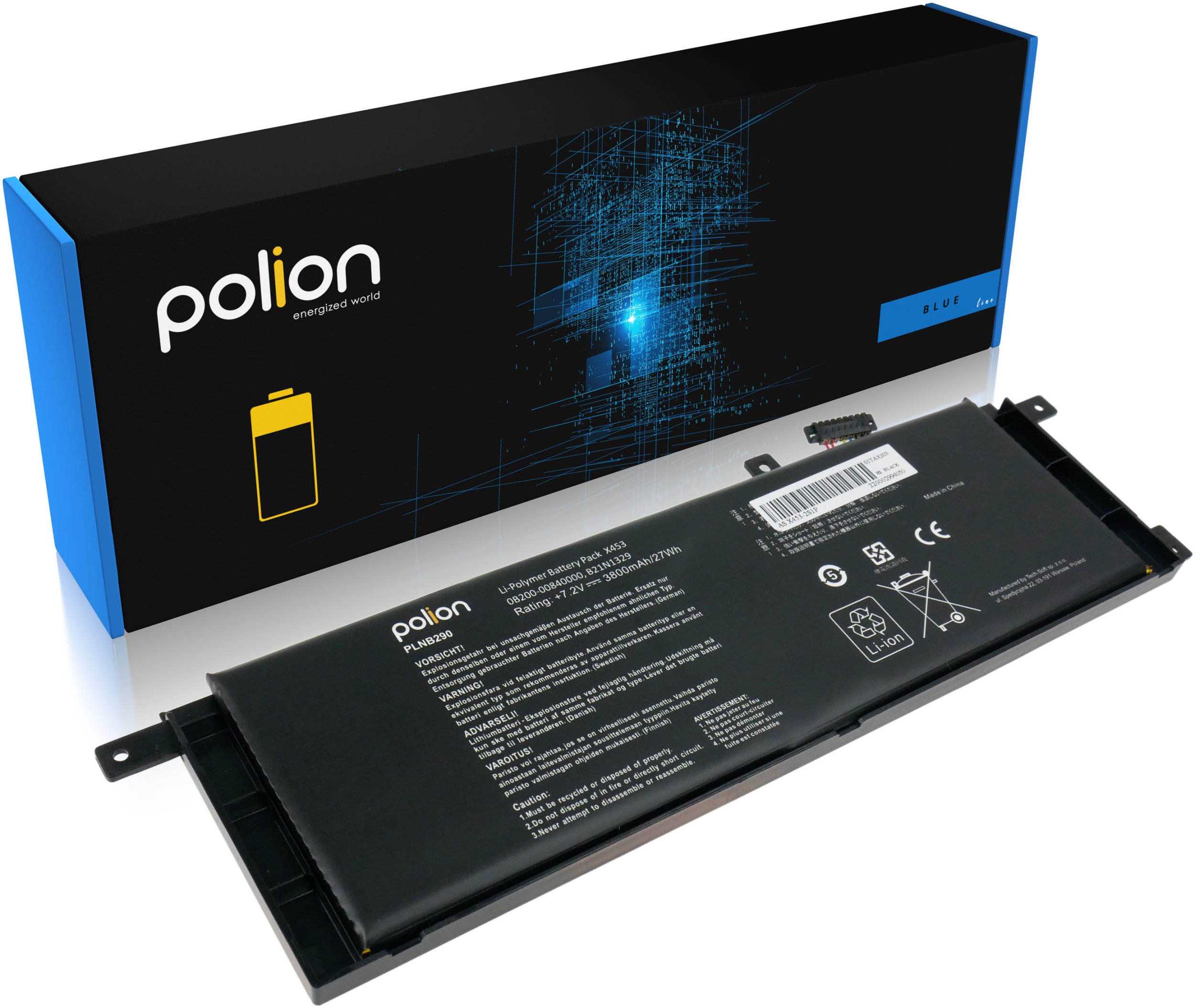 Bateria do laptopa ASUS B21N1329 A453 A553 D553 F453 F553 R515 X403 4400mAh