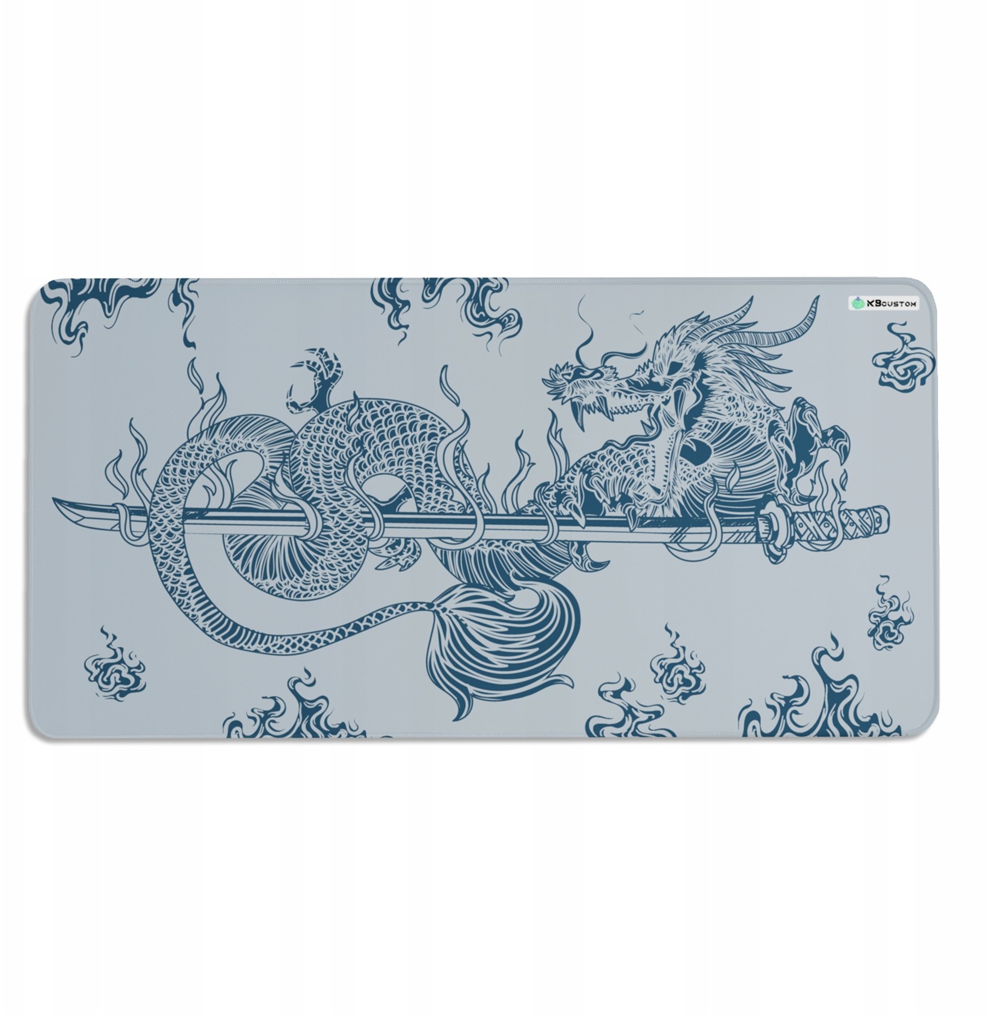 Podkładka KBcustom DUŻA PODKŁADKA MATA POD MYSZKĘ MYSZ 100x50 XXXL KBcustom Biurko Dragon 15