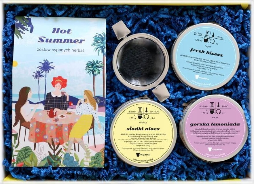 Cup&You Gorący BOX z letnim zestawem herbat dla koleżanki