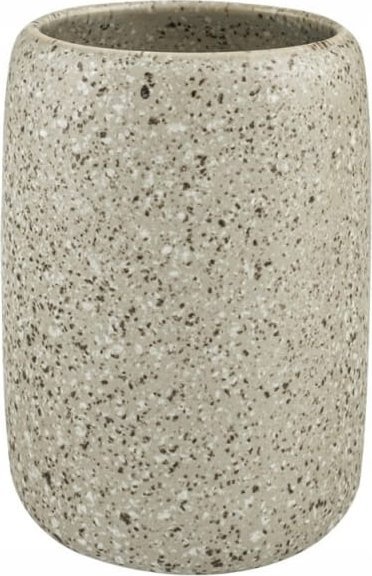 AWD Interior Kubek łazienkowy na szczoteczkę pastę do zębów beżowy kamionka