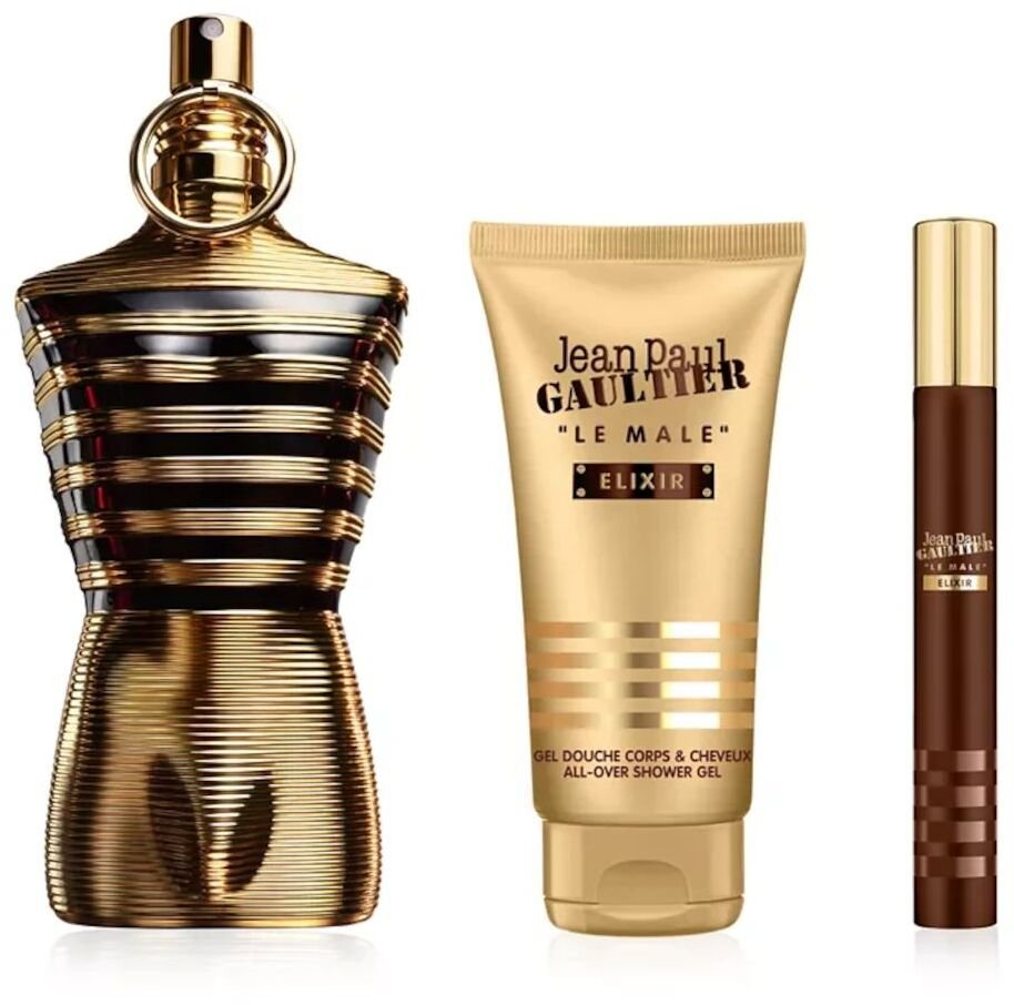 Zestaw Jean Paul Gaultier Le Male Elixir Parfum woda perfumowana125ml + zel pod prysznic 75ml + parfum woda perfumowana 10ml