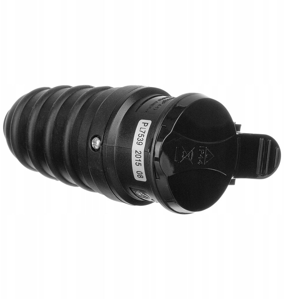 Düwi Gniazdo gumowe 2P+Z IP44 250V~ 16 A 3680W 50Hz z klapką 24017