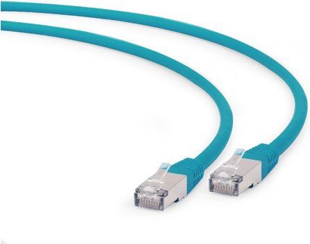 Gembird RJ-45/RJ-45, kat.6A, S/FTP, zielony, 0.5m (PP6A-LSZHCU-G-0.5M)