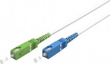 Goobay Kabel światłowodowy (FTTH), Singlemode (OS2) White, biały (Simplex), 5 m - Długość kabla 5 m