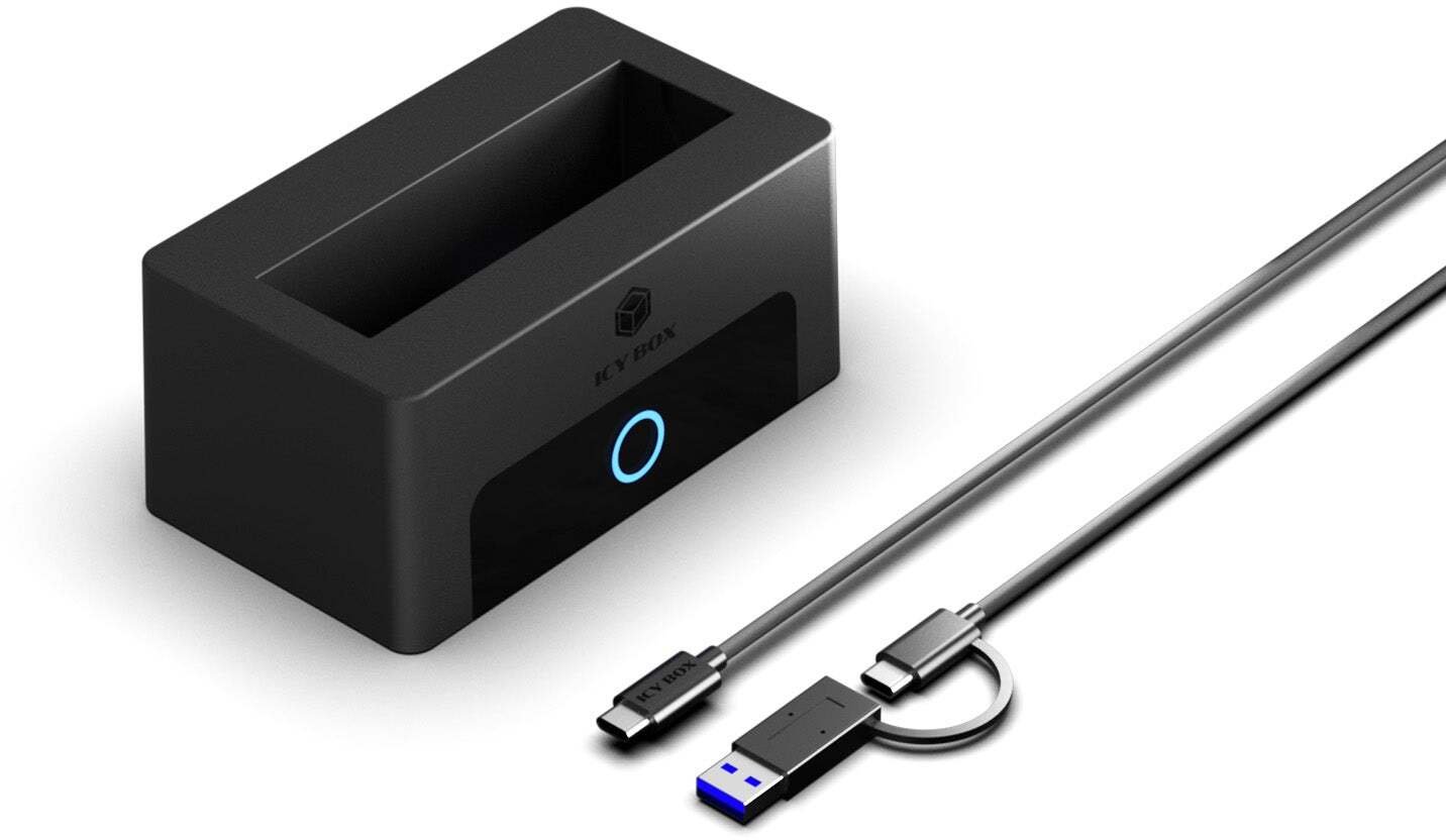 Kieszeń Icy Box IB-1123M-CU31 USB 3.2 Gen 2 (3.1 Gen 2) Type-C Czarny (61200)
