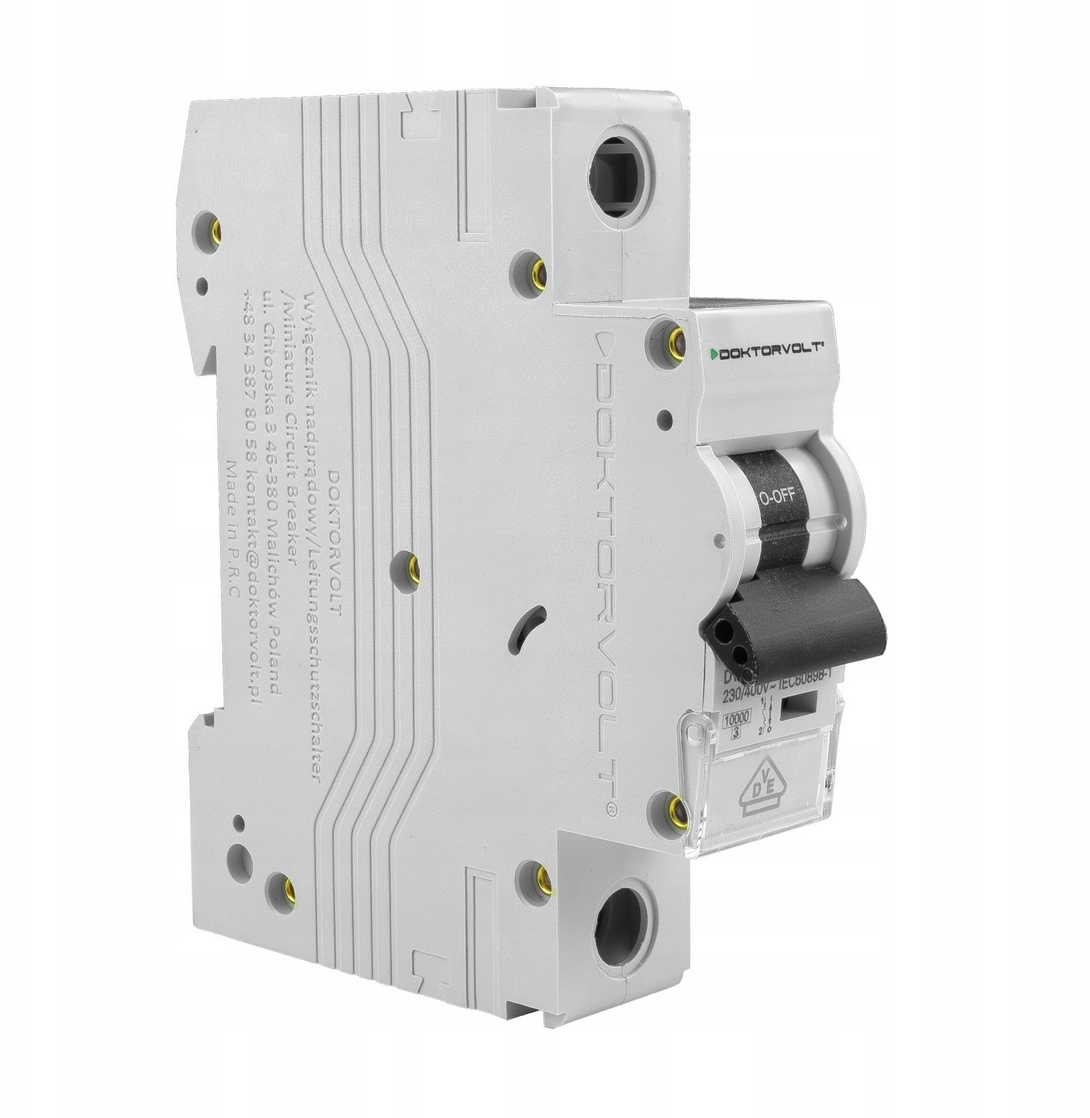Doktorvolt Wyłącznik nadprądowy MCB 10kA 1P 16A VDE C16A Doktorvolt DV-3646