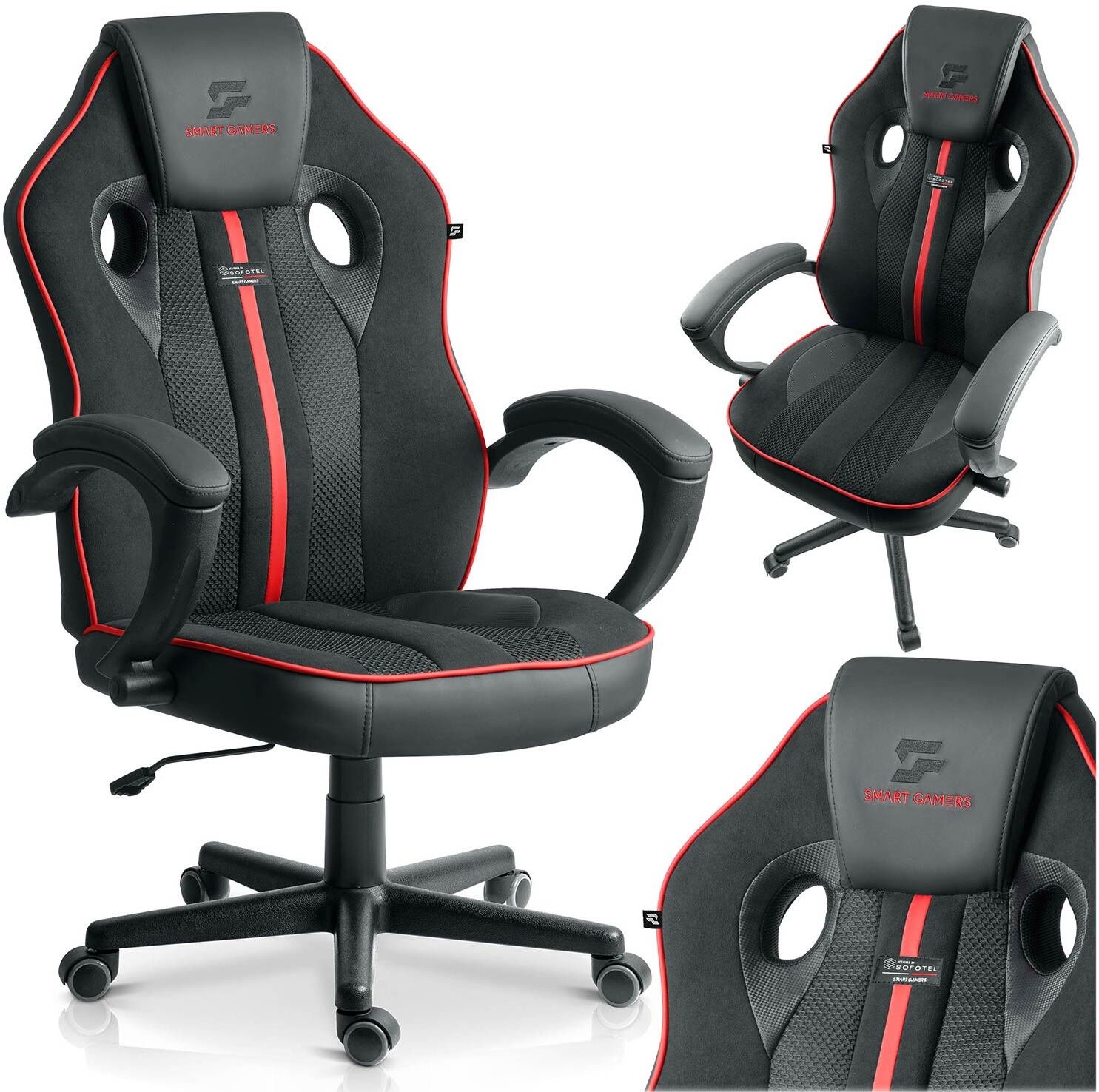 Krzesło biurowe Sofotel Fotel gamingowy obrotowy krzesło gracza kubełkowy Master Sofotel