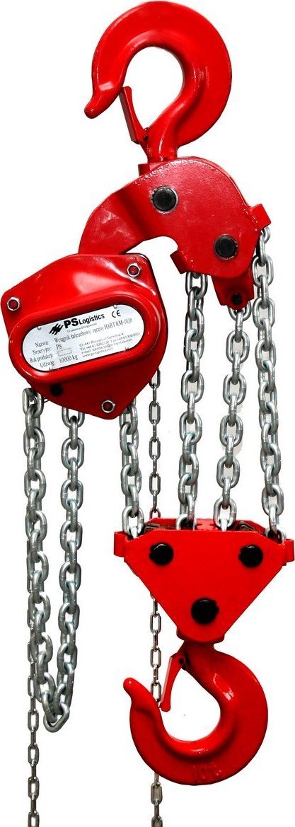 PS Lift Wciągnik podnośnik łańcuchowy ręczny, udźwig 5000 kg (Długość 3m)