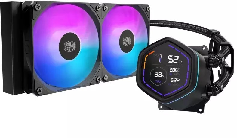 Chłodzenie wodne CoolerMaster WAK MasterLiquid Core Nex Digital 240 ARGB
