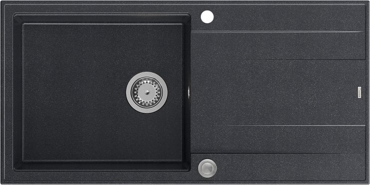 Zlewozmywak GraniteQ EVAN 146 XL zlewozmywak z syfonem Push 2 Open 1-komorowy z/o (1000x500x210; kom...
