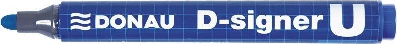 Donau Marker permanentny DONAU D-Signer U, okrągły, 2-4mm (linia), niebieski