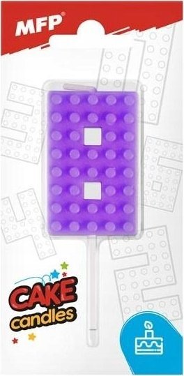 MFP paper świeczka do tortu nr 8 fioletowa 8800106