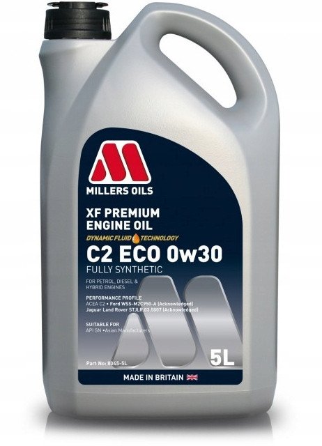 8045-5L MILLERS OILS XF PREMIUM C2 ECO 0W30 5L