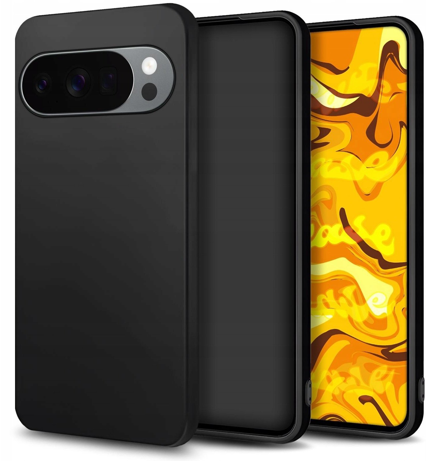 Hello Case Etui Do Google Pixel 11 (Czarne, Matowe, Gumowe, Obudowa, Silikon, Slim) (CASE1080)