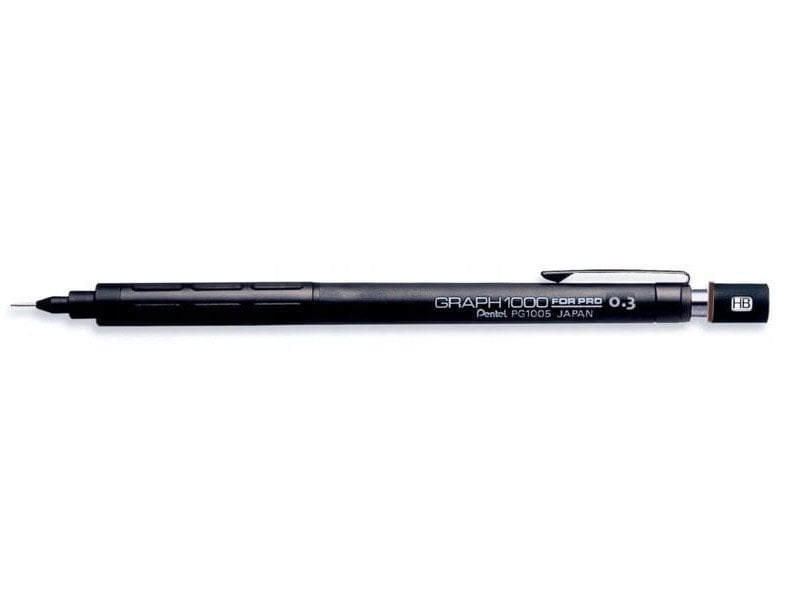 Ołówek automatyczny Pentel Graph 1000 0.3mm czarny