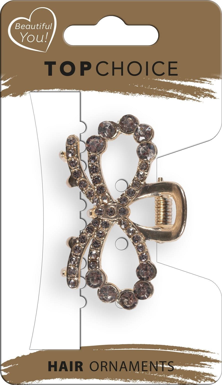 TOP CHOICE Klamra do włosów - Zircons
