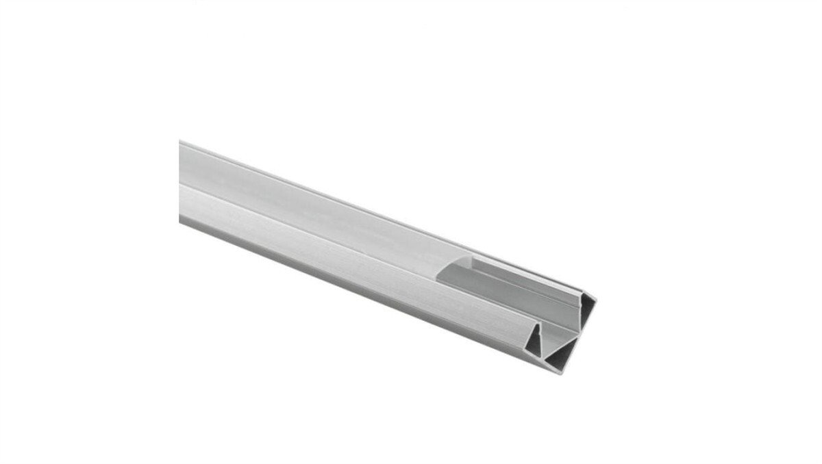 Ecolight Profil R02 narożny anodowany +klosz mrożony 2m (EC20623)