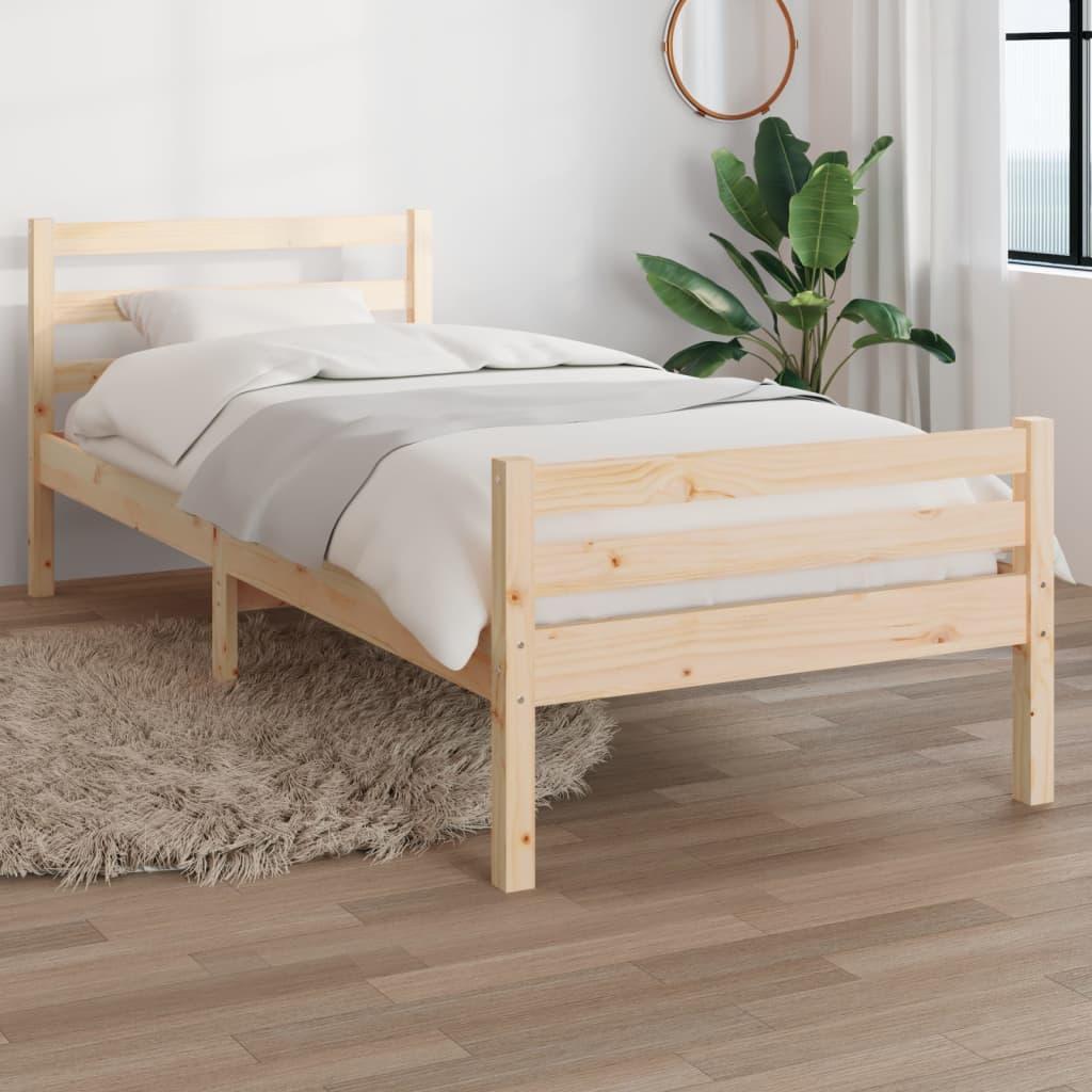 Фото - Ліжко VidaXL Rama łóżka, lite drewno, 100 x 200 cm 