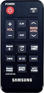 Samsung AH59-02710A, Audio, Press buttons, Black