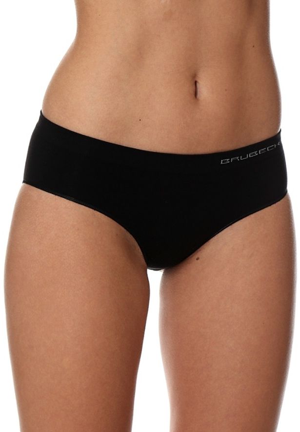 Brubeck Figi damskie Hipster HI00043A Comfort Cotton czarne r. L