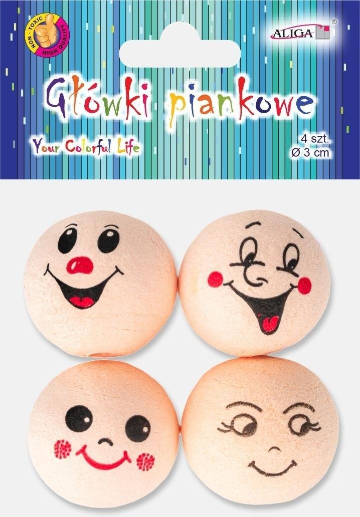 Aliga Główki piankowe 3cm 4szt