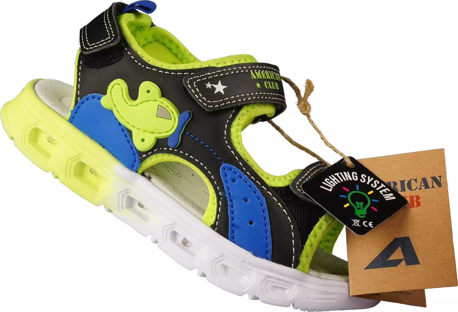 American Club Dziecięce sandały BRL-146/24 czarne 30