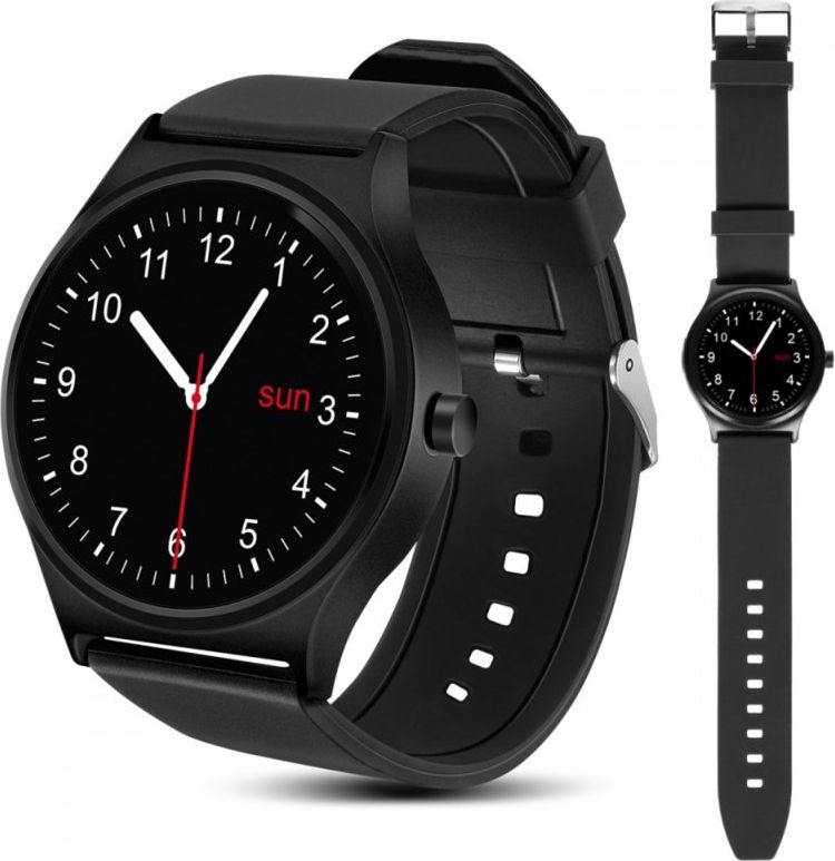 Zdjęcia - Smartwatche Maclean Smartwatch  RS100 Czarny  (CEN-60121)