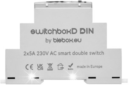Blebox BleBox SwitchBoxD DIN PODWÓJNY PRZEŁĄCZNIK ON/OFF NA SZYNĘ DIN WiFi WiFi