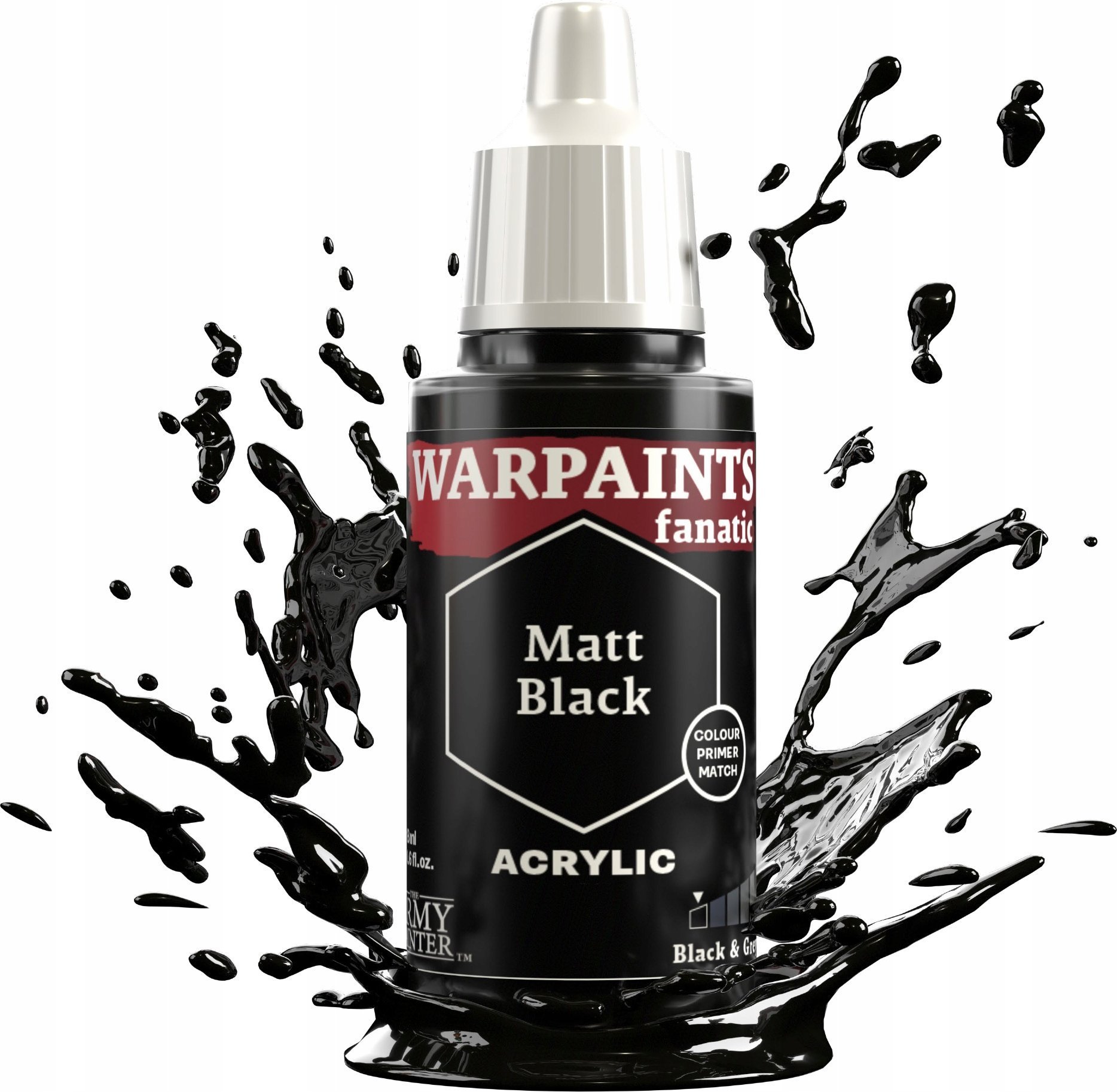 Army Painter The : Warpaints - Fanatic - Matt Black
