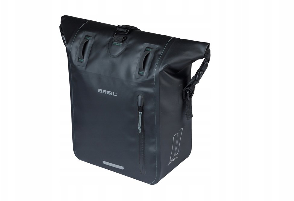 Basil Sakwa pojedyncza BASIL RIVO M SINGLE PANNIER BAG 12-15L, MIK Hooks black