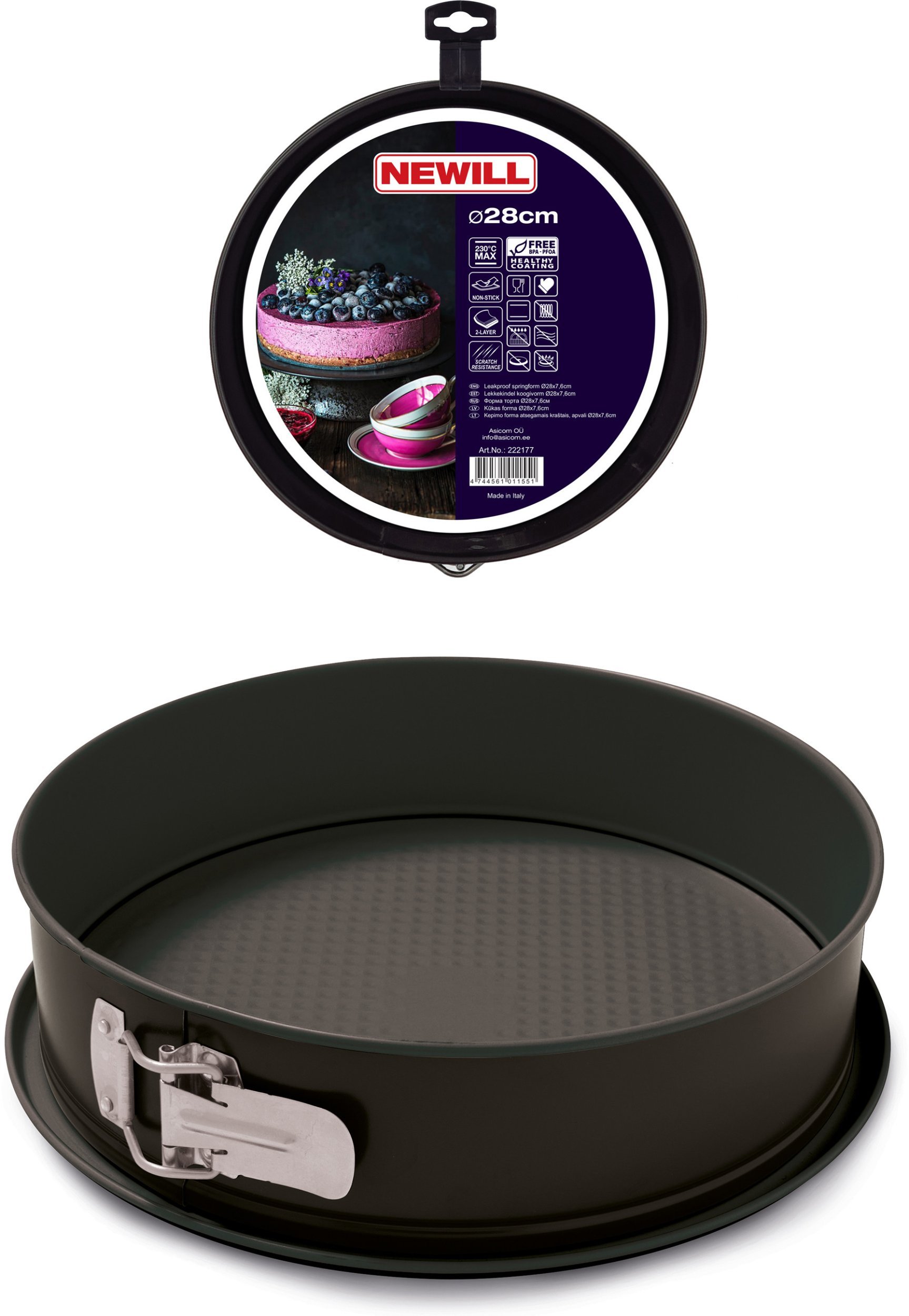 Mega Creative Cake mold O28x7 6cm black 4744561011551