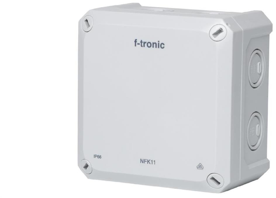 Puszka instalacyjna natynkowa NFK11 110x110x67mm bezhalogenowa hermetyczna IP66 szara NEPTUN Compact F-TRONIC