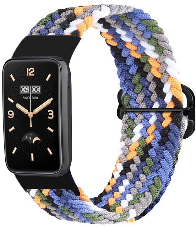 Pasek Pleciony Mi Band 7 Pro / M7 Pro (8), DENIM / WIELOBARWNY