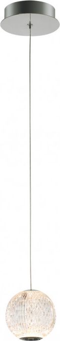 Lampa wisząca Italux Klasyczna lampa wisząca ledowa chrom Italux Rosario PND-12220121-1A-CR