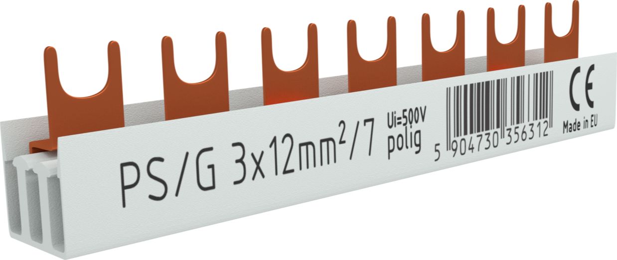 Schteiner Szyna łączeniowa grzebieniowa PS/G 3-fazowa 7-modułowa 12mm2 80A Schteiner 6312
