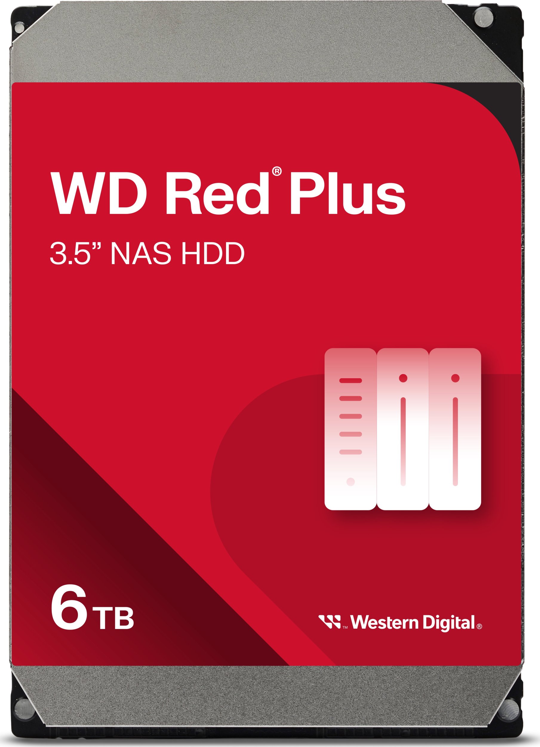Dysk serwerowy WD Red Plus 6TB 3.5'' SATA III (6 Gb/s) (WD60EFPX)