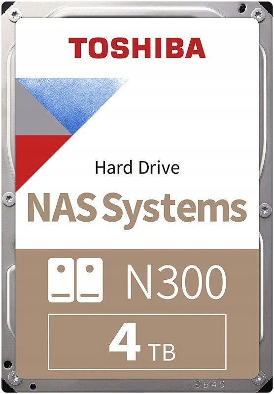 Dysk serwerowy Toshiba N300 (bulk) 4TB 3.5'' SATA III (6 Gb/s) (MN10ADA400ES)