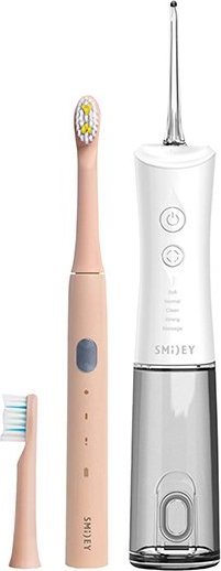 Szczoteczka Smiley Light Kids + Irygator Pro Aqua Różowa