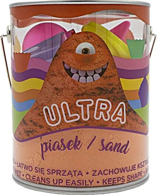 Epee Piasek UltraPiasek puszka 900g 4 duże foremki 2 narzędzia pomarańczowy Muffinki