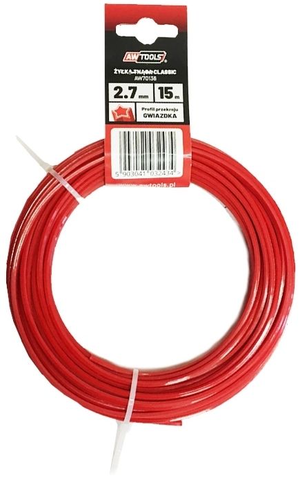AWTools Żyłka tnąca CLASSIC 3,0x15m GWIAZDKA (AW70137)