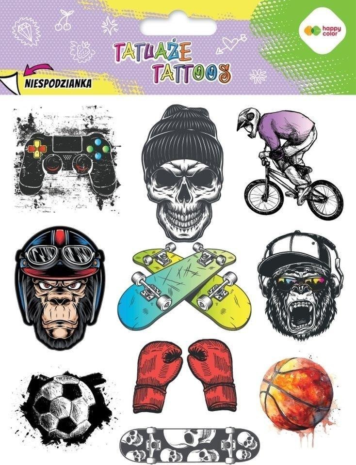 Tatuaże zmywalne Be Cool HAPPY COLOR