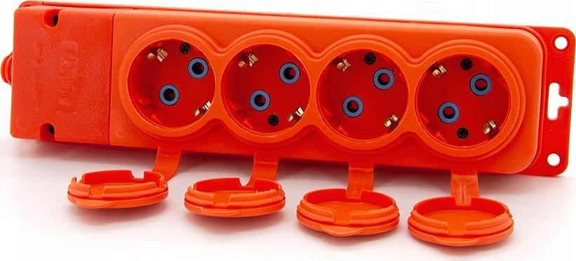 ELS Elektrotechnika ELS ELEKTROTECHNIKA / BYLION CZWÓRNIK GNIAZDO 16A 230V NA KABEL GUMOWY GUMOWE TR...