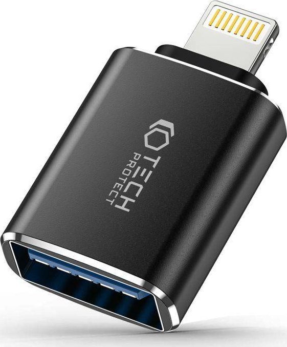 Adapter USB Tech-Protect Ultraboost USB-A - Lightning Czarny (THP1881)
