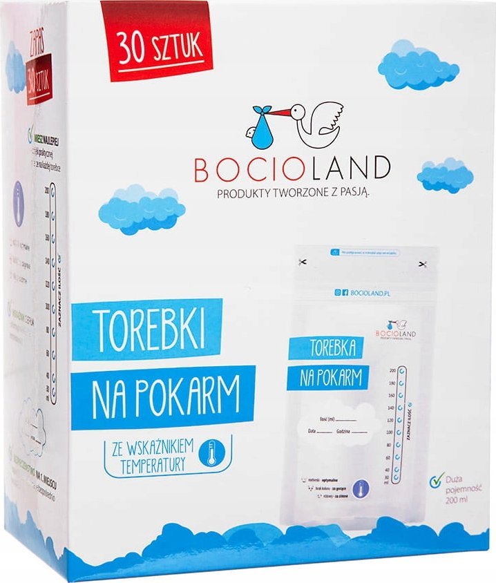 Bocioland Woreczki na mleko 200ml 30szt.